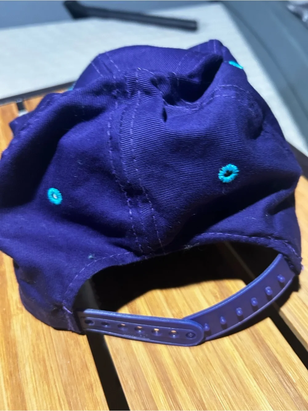 NBA Charlotte Hornets Purple and Teal Vintage Snapback Hat